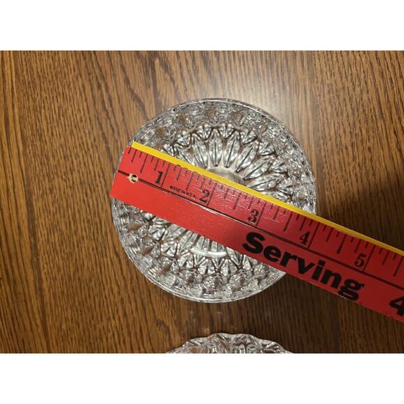 Althea Gorham Round Crystal Bowls Full Lead Cut C163 No Scratch Set Of 2 4” & 5” - Picture 7 of 11